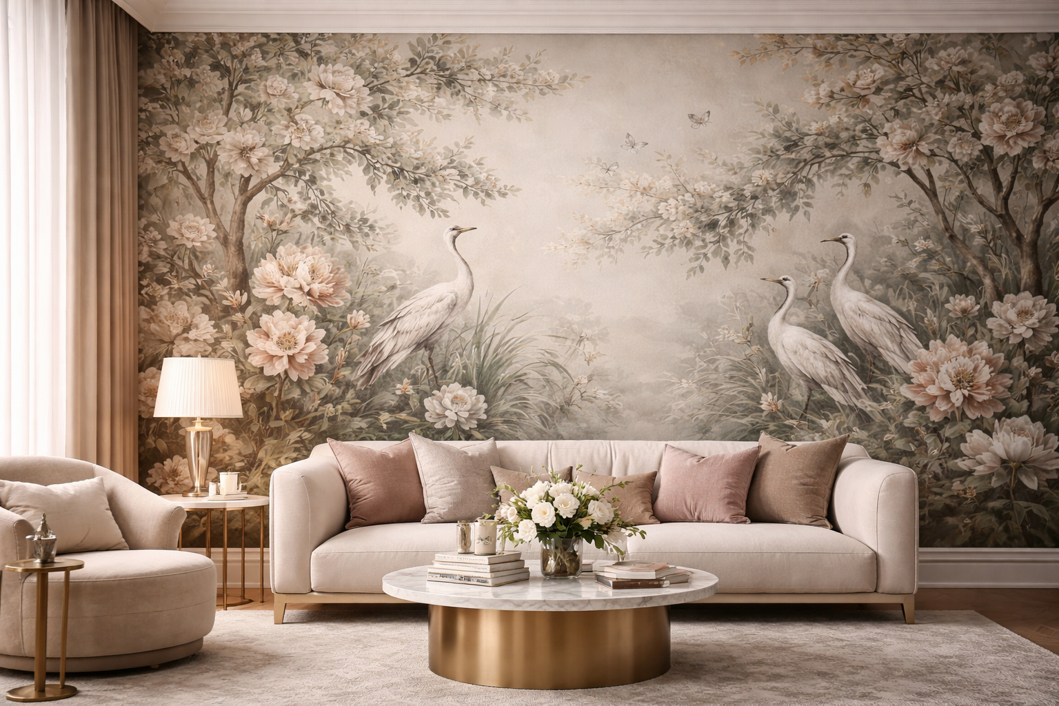 Residential wallpaper installation by Custom wallcovering installations in Jacksonville, FL